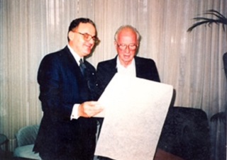 Giancarlo Elia Valori with Yitzhak Rabin