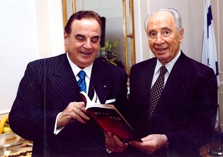 Giancarlo Elia Valori with Shimon Peres